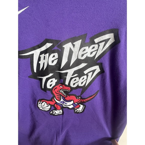 Toronto Raptors Shirt Mens XL Nike NBA Basketball Dri-Fit Need To Feed Tee - Picture 6 of 12